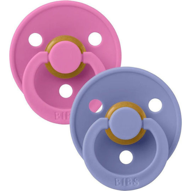 Bibs Πιπίλες Colour 2 τμχ. Latex No2 Bubblegum/Peri