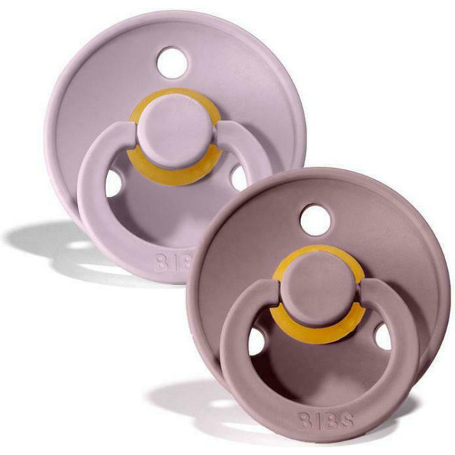 Bibs Πιπίλες Colour 2 τμχ. Latex No1 Dusky Lilac/Heather