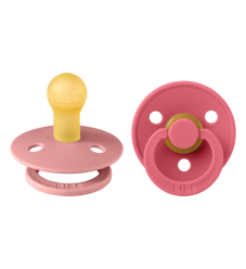 Bibs Πιπίλες Colour 2 τμχ. Latex No1 Dusty Pink/Coral