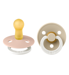 Bibs Πιπίλες Colour 2 τμχ. Latex No2 Glow Blush/Vanilla