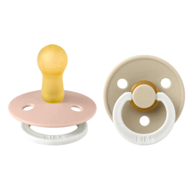 Bibs Πιπίλες Colour 2 τμχ. Latex No2 Glow Blush/Vanilla Bibs Πιπίλες Colour 2 τμχ. Latex No2 Glow Blush/Vanilla