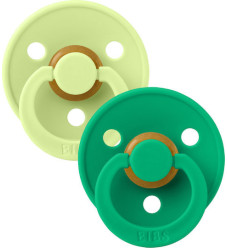 Bibs Πιπίλες Colour 2 τμχ. Latex No2 Matcha/Cactus