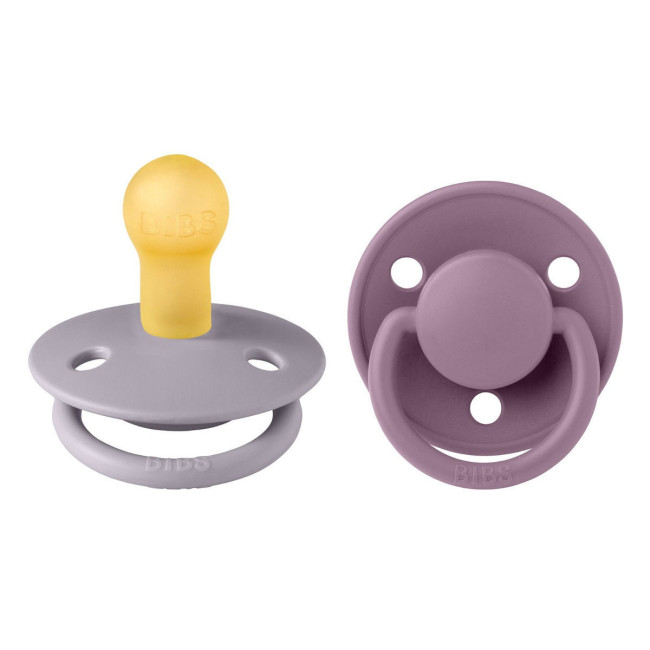 Bibs Πιπίλες De Lux 2 τμχ. Latex No2 Fossil Grey/Mauve
