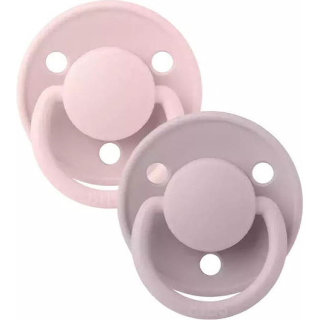 Bibs Πιπίλες De Lux 2 τμχ. Silicone One Size Blossom/Dusky Lilac