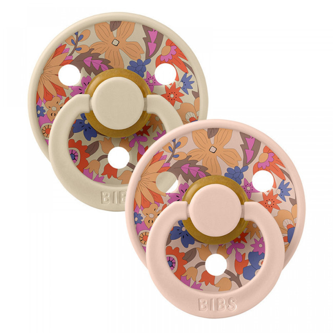 Bibs x Liberty Πιπίλες 2 τμχ. No1 June Blossom Blush Mix