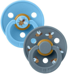 Bibs Πιπίλες Studio Collection 2 τμχ. Στρογγυλή No2 Bumblebee-Breeze Mix
