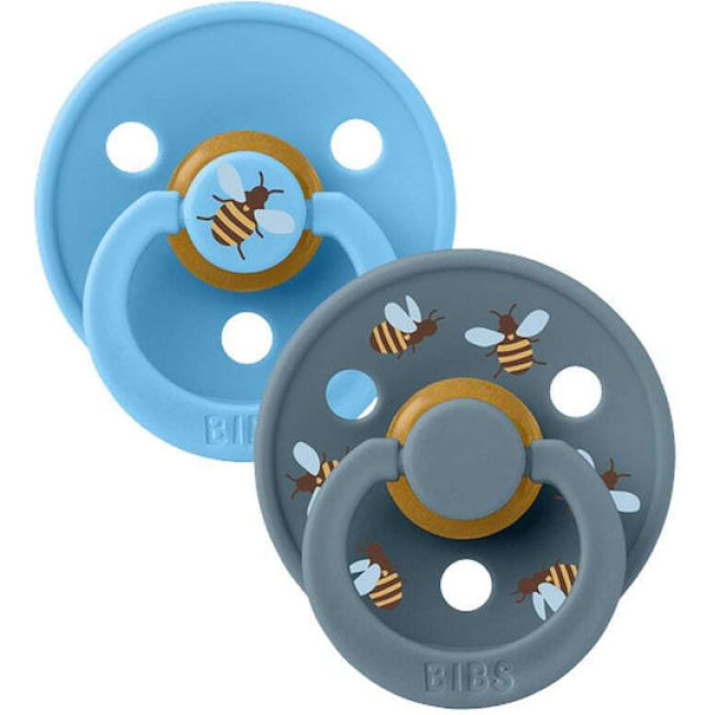 Bibs Πιπίλες Studio Collection 2 τμχ. Στρογγυλή No2 Bumblebee-Breeze Mix