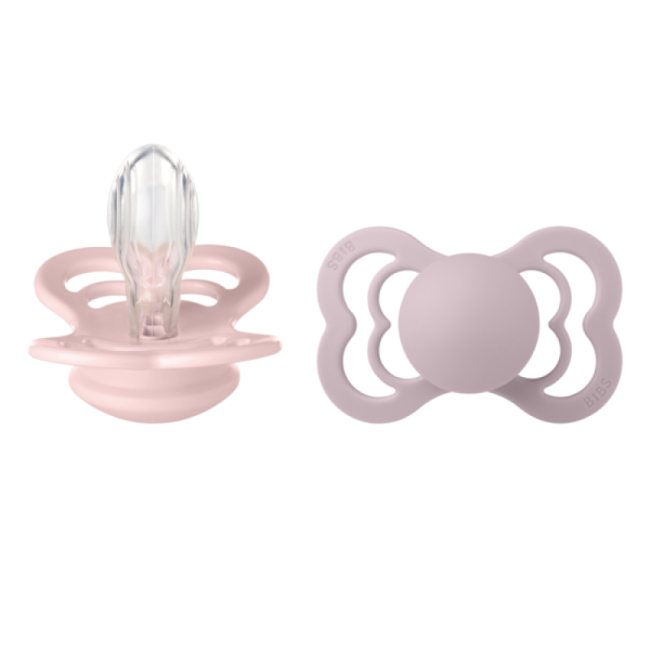 Bibs Πιπίλες Supreme 2 τμχ. Silicone No2 Blossom/Dusky Lilac