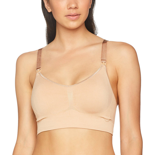 Carriwell Σουτιέν Θηλασμού Χωρίς Ραφές / Seamless Nursing Bra Μπεζ