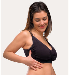 Carriwell CarriGel Σουτιέν Θηλασμού Χωρίς Ραφές Μαύρο