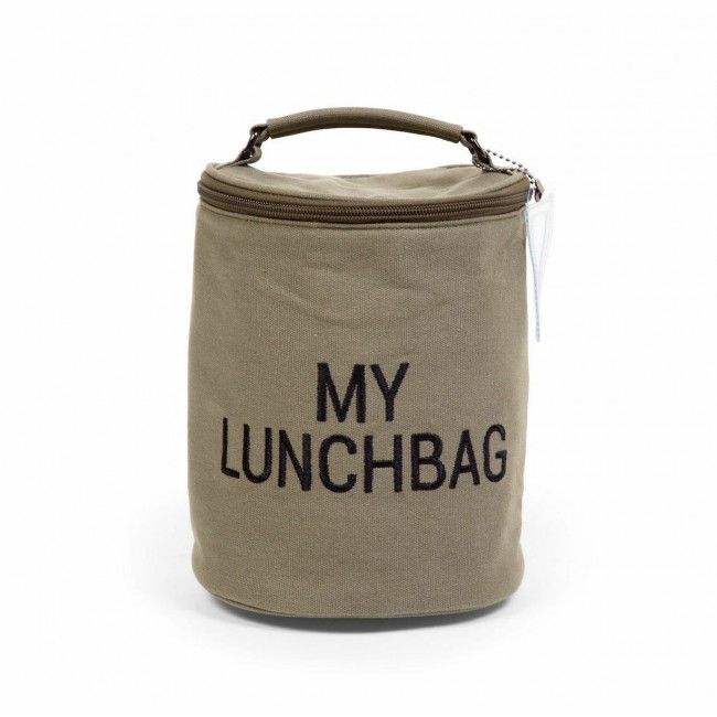 Childhome Τσάντα My Lunch Bag με Ισοθερμική Επένδυση Canvas Kaki