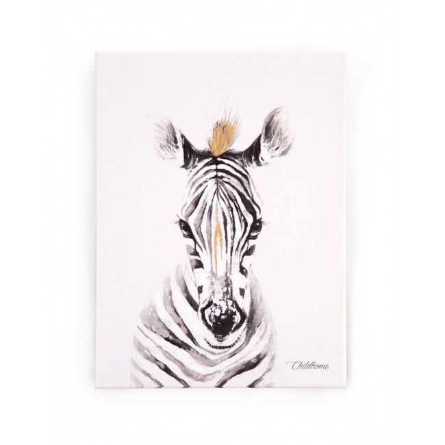 Childhome Κάδρο Ζέβρα Gold 30*40cm