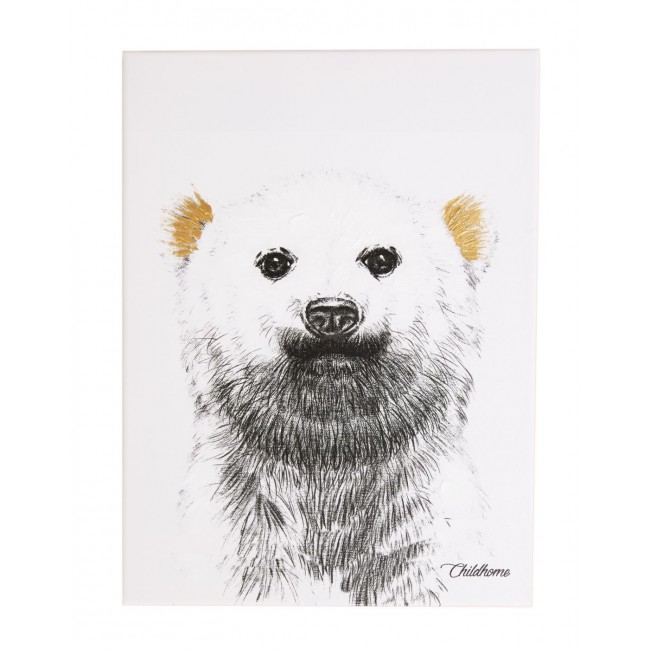 Childhome Κάδρο Polar Bear Gold 30*40cm