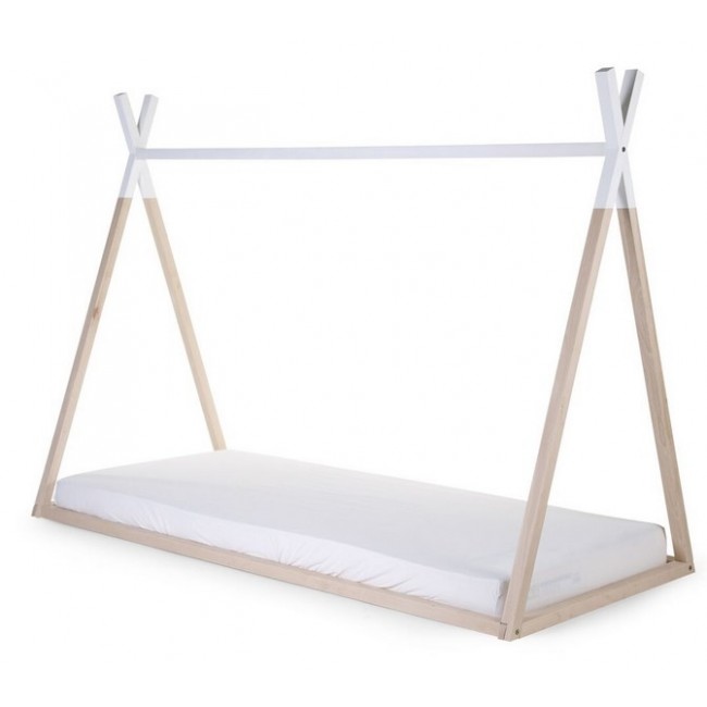 Childhome Παιδικό Πλαίσιο Kρεβατιού TIPI 90*200 cm Natural-White