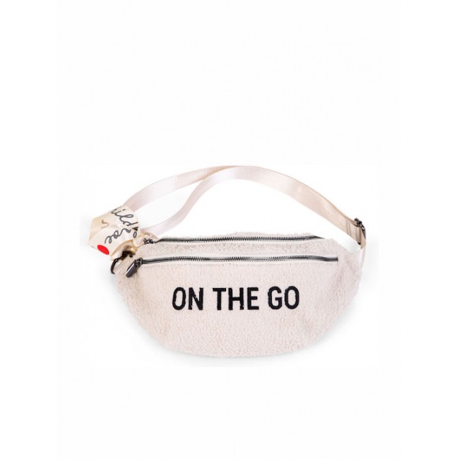 Childhome Τσάντα Banana On The Go Teddy Off White