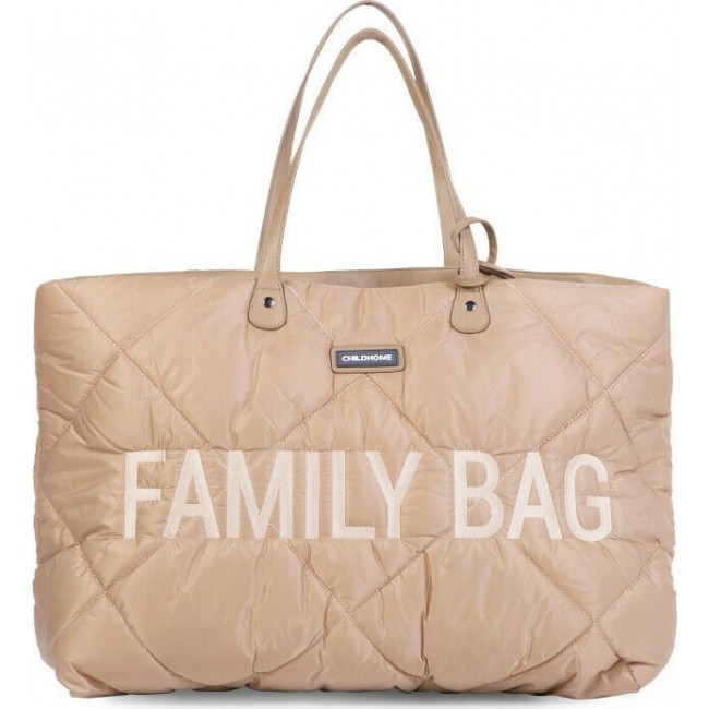Childhome Τσάντα Αλλαγής Family Bag Puffered Beige