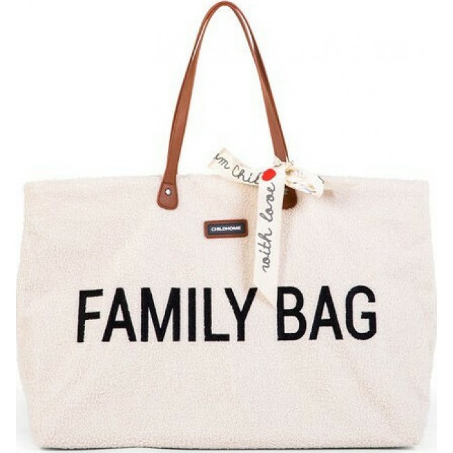 Childhome Τσάντα Αλλαγής Family Bag Teddy Off White