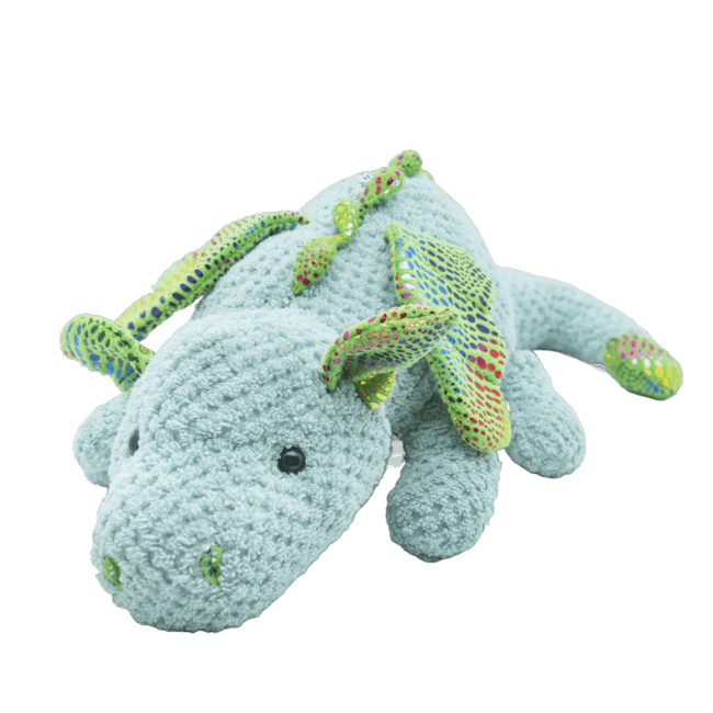 Cute Λούτρινος Δράκος 42cm Organic Cotton Blend