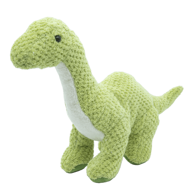 Cute Λούτρινος Δεινόσαυρος 36cm Organic Cotton Blend Πράσινος