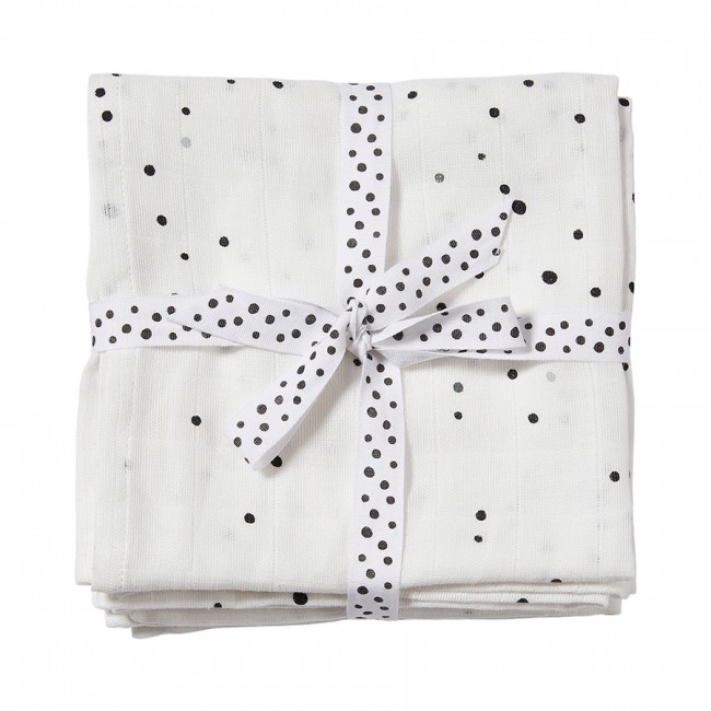 Done By Deer Βρεφική Πάνα Αγκαλιάς Σετ 2 τμχ. Dreamy Dots White