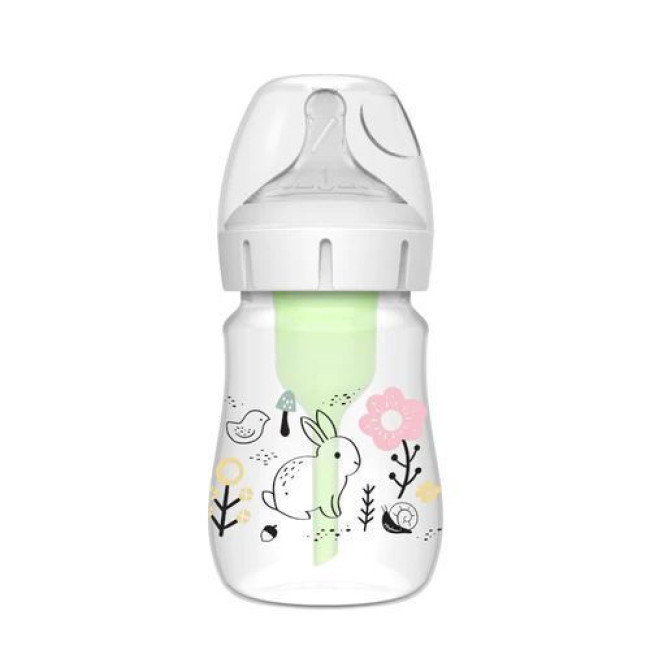 Dr. Brown's Μπιμπερό Πλαστικό Με Φαρδύ Λαιμό Options+ 150ml Λαγουδάκι
