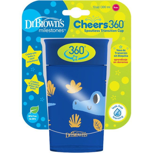 Dr. Brown's Κύπελλο 360° 300 ml Μπλε