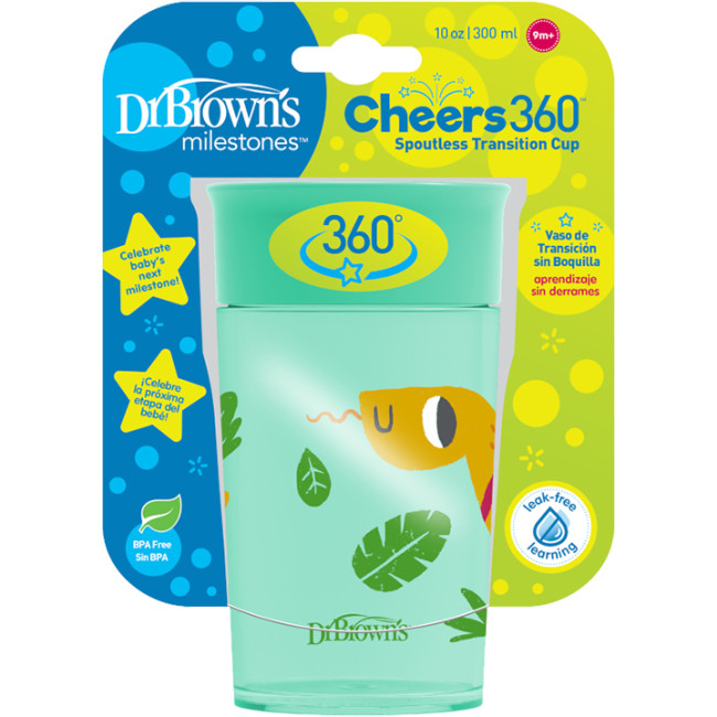 Dr. Brown's Κύπελλο 360° 300 ml Πράσινο