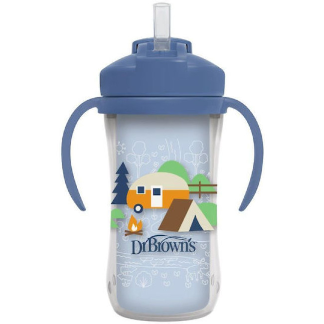 Dr. Brown's Κύπελλο Θερμός Με Καλαμάκι 300 ml Αγόρι