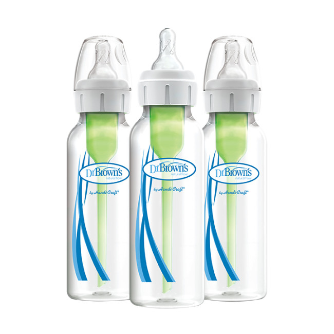 Dr. Brown's Μπιμπερό Πλαστικό Με Στενό Λαιμό Options+ 3τμχ. 250ml