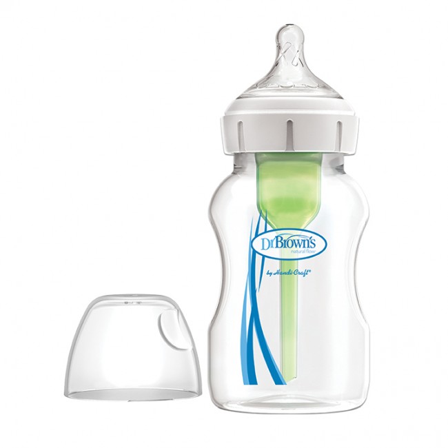 Dr. Brown's Μπιμπερό Πλαστικό Με Φαρδύ Λαιμό Options+ 330ml
