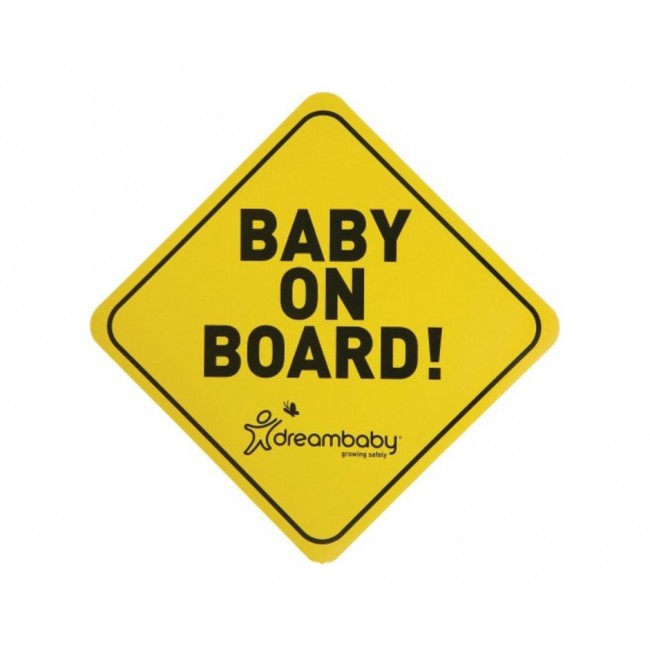 DreamBaby Baby on Board Sign Yellow / Black