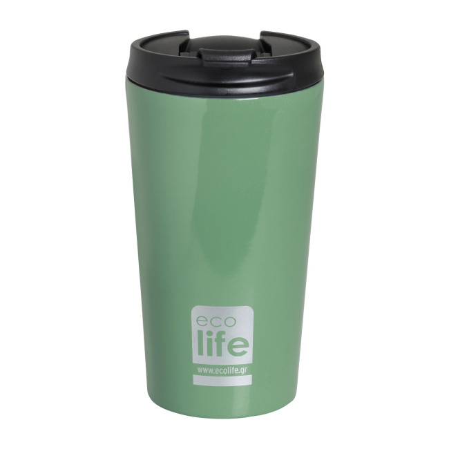Ecolife Coffee Thermos 370ml Light Blue