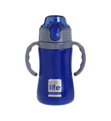 Ecolife Παιδικό Μεταλλικό Θερμός 300ml Μπλε Σκούρο