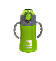 Ecolife Παιδικό Μεταλλικό Θερμός 300ml Πράσινο