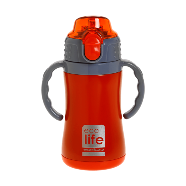 Ecolife Παιδικό Μεταλλικό Θερμός 300ml Κόκκινο
