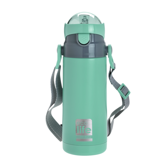 Ecolife Παιδικό Μεταλλικό Θερμός 400ml Μέντα