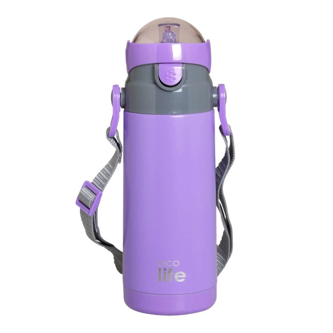 Ecolife Παιδικό Μεταλλικό Θερμός 400ml Λιλά Ecolife Παιδικό Μεταλλικό Θερμός 400ml Λιλά