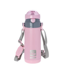 Ecolife Παιδικό Μεταλλικό Θερμός 400ml Ροζ