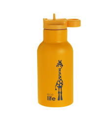 Ecolife Παιδικό Μεταλικό Θερμός Animals 350ml Giraffe