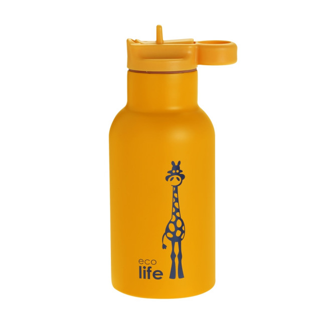 Ecolife Παιδικό Μεταλικό Θερμός Animals 350ml Giraffe