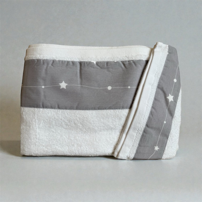 Figlio Bino Σετ Πετσέτες Αστεράκια Λευκό Γκρι