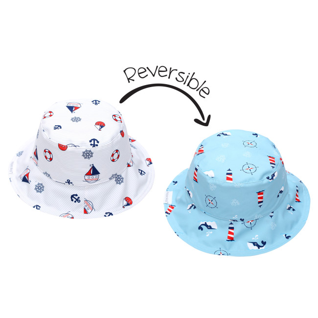 FlapJackKids Καπέλο Διπλής Όψης UPF 50+ Nautical 2-4y