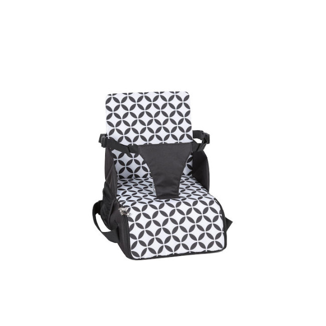 FreeOn Πτυσσόμενο Καρεκλάκι Φαγητού Fold&Go Black-White