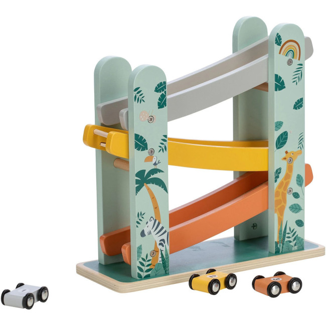Free2Play Wooden Γκαράζ Με Αυτοκίνητα