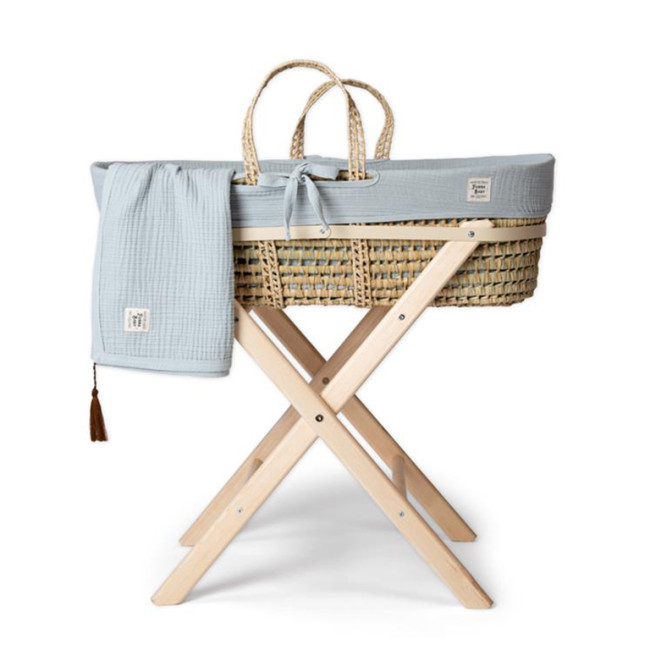 Funna Baby Καλαθούνα Μαζί Με Ξύλινη Βάση Dove Grey