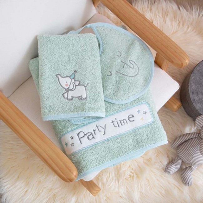 Funna Baby Σετ Βρεφικές Πετσέτες 3 τμχ. 40x60 Και 70x140 Party