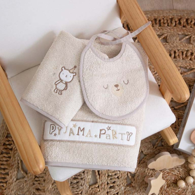 Funna Baby Σετ Βρεφικές Πετσέτες 3 τμχ. 40x60 Και 70x140 Pyjama