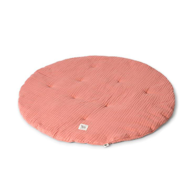 Funna Baby Χαλάκι Playmat Μουσελίνα 110x110 Coral Pink