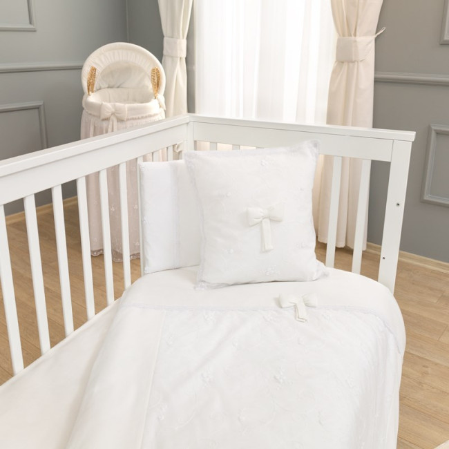 Funna Baby Σετ Σεντόνια Κούνιας 3 τμχ. Premium White