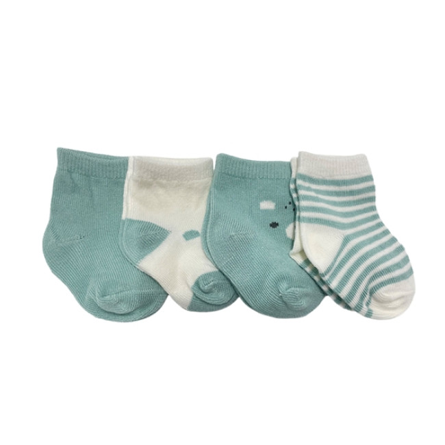 Gamberritos Καλτσάκια Newborn Μέντα Σετ 4τμχ.